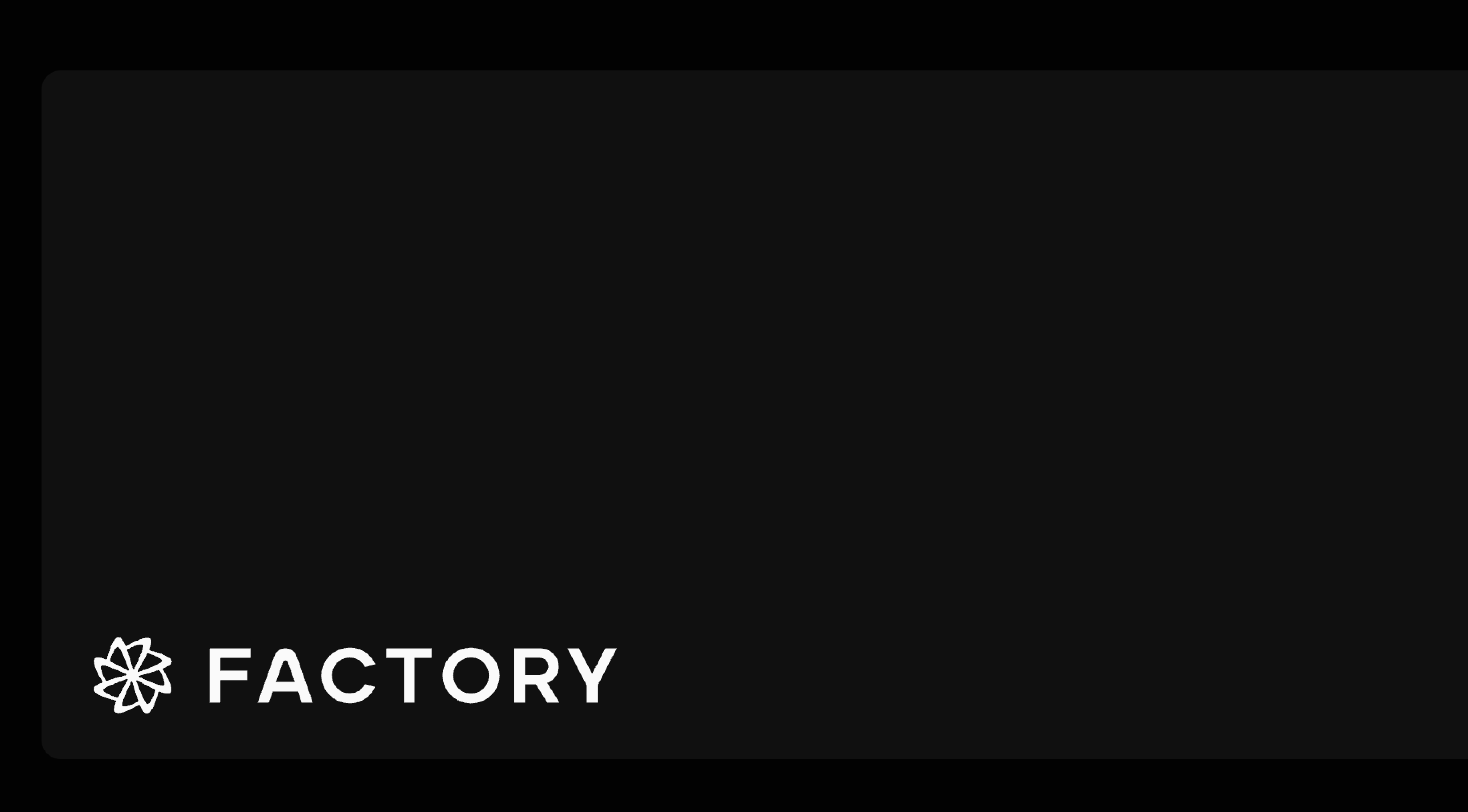 Factory product interface